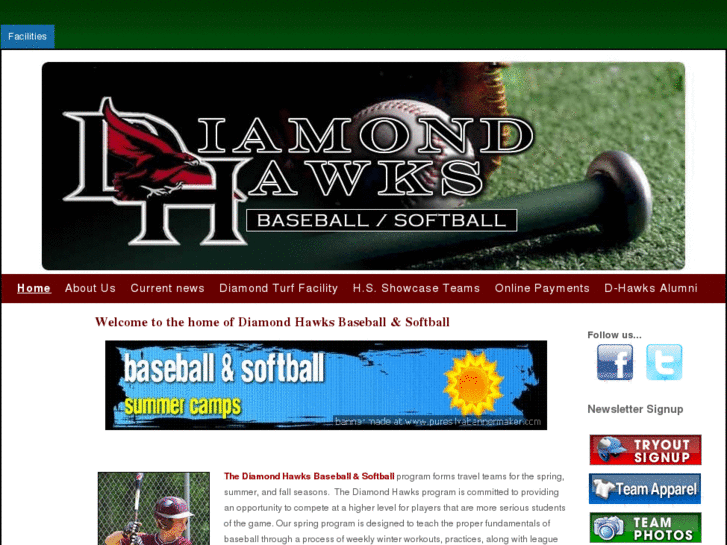 www.diamondhawksbaseball.com