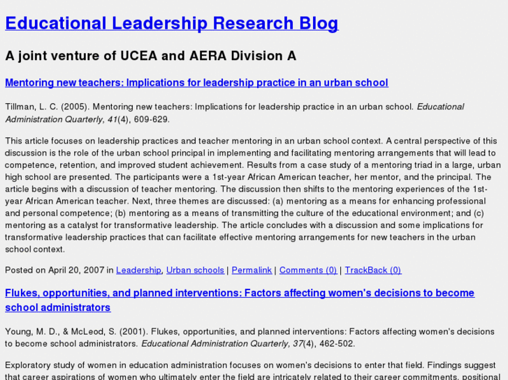 www.edleadershipresearch.org