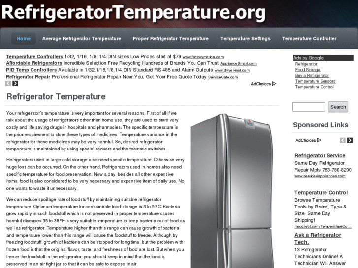 www.refrigeratortemperature.org