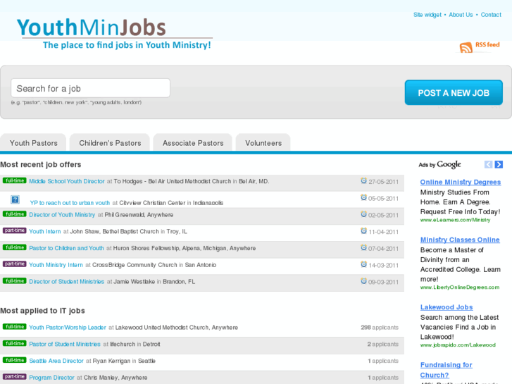 www.youthminjobs.com