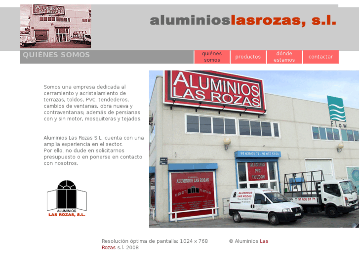 www.aluminioslasrozas.es