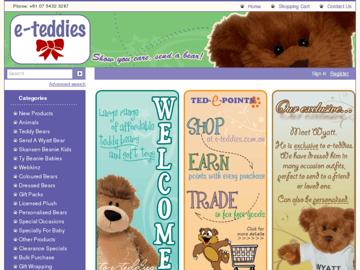 www.e-teddies.com.au