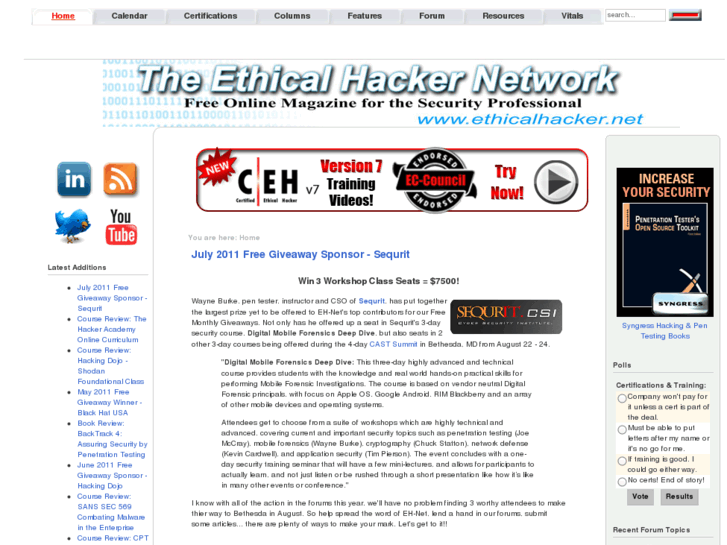 www.ethicalhacker.net