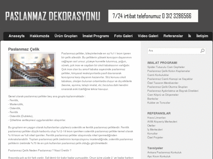 www.paslanmazdekorasyonu.com