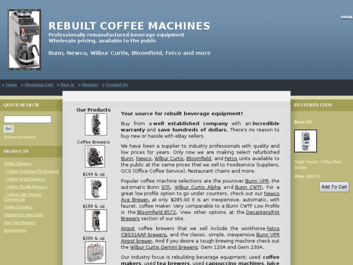 www.rebuiltcoffeemachine.com