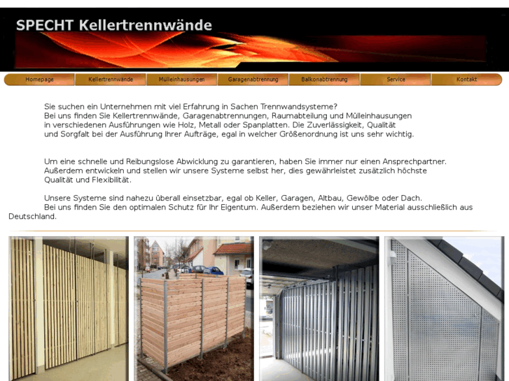 www.specht-kellertrennwaende.de