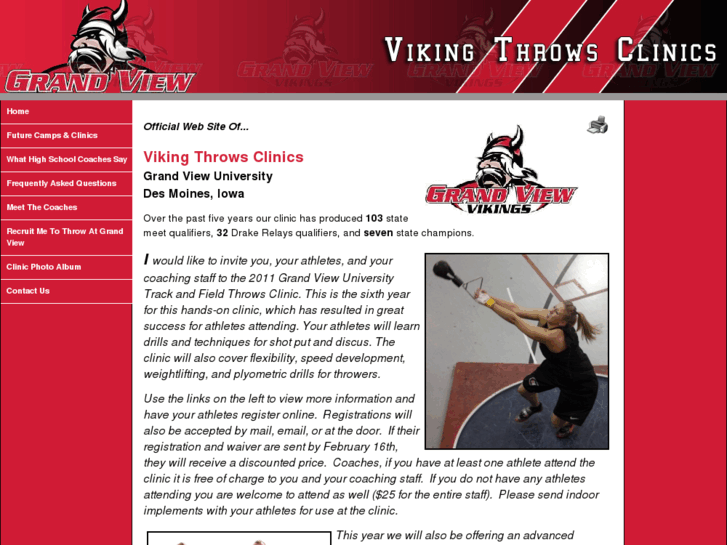 www.vikingthrowsclinics.com