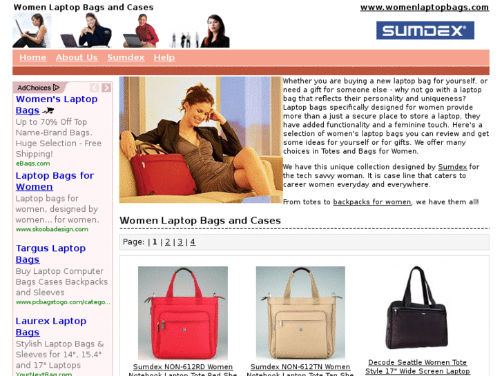 www.womenlaptopbags.com