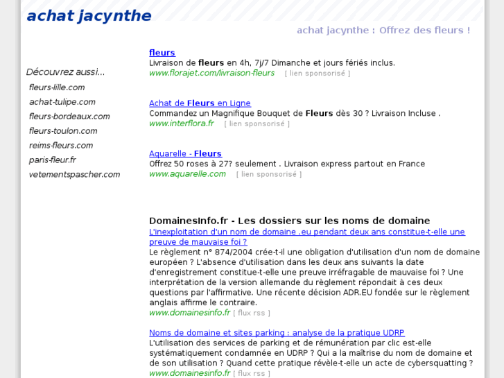 www.achat-jacynthe.com