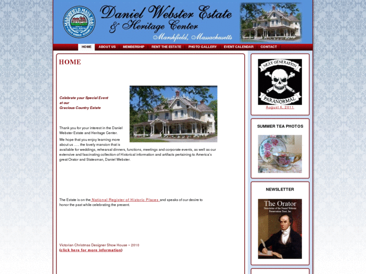 www.danielwebsterestate.org