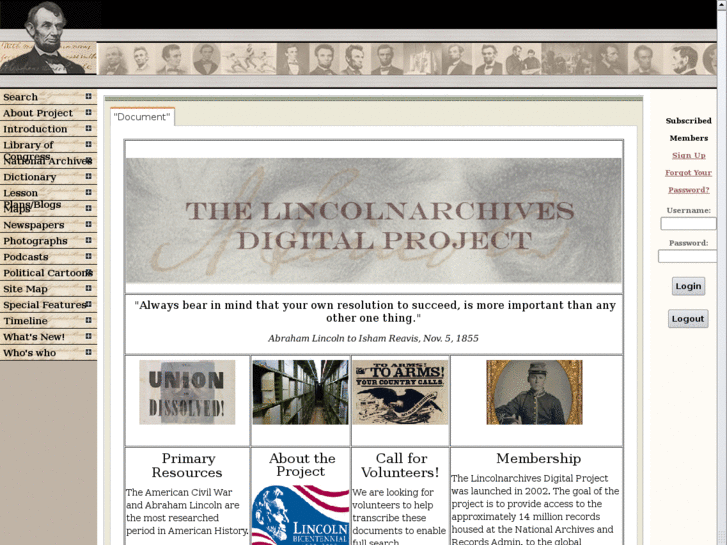 www.lincolnarchives.us