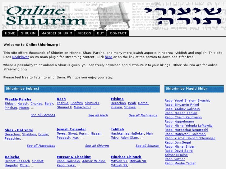 www.onlineshiurim.com