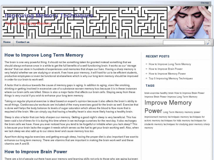 www.improvingmemorytechniques.org