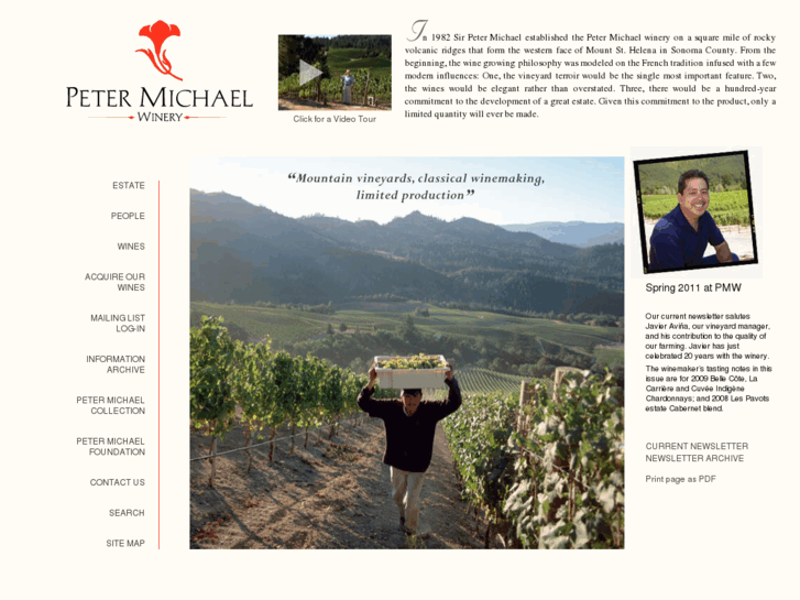 www.petermichaelwinery.com