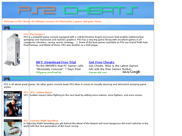www.ps2cheats.eu