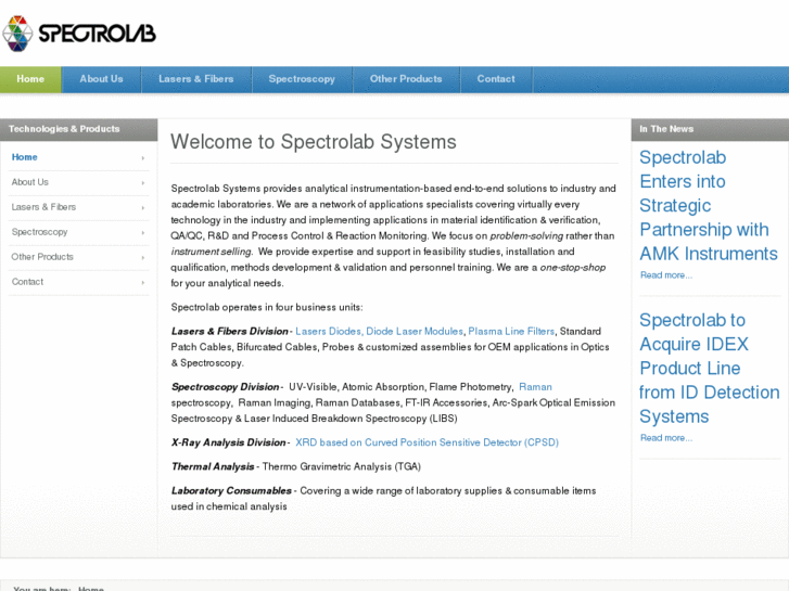 www.spectrolabsystems.net
