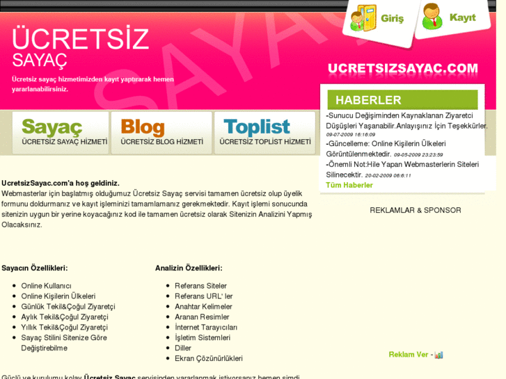 www.ucretsizsayac.com