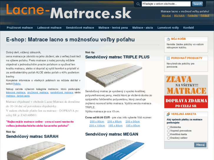 www.lacne-matrace.sk