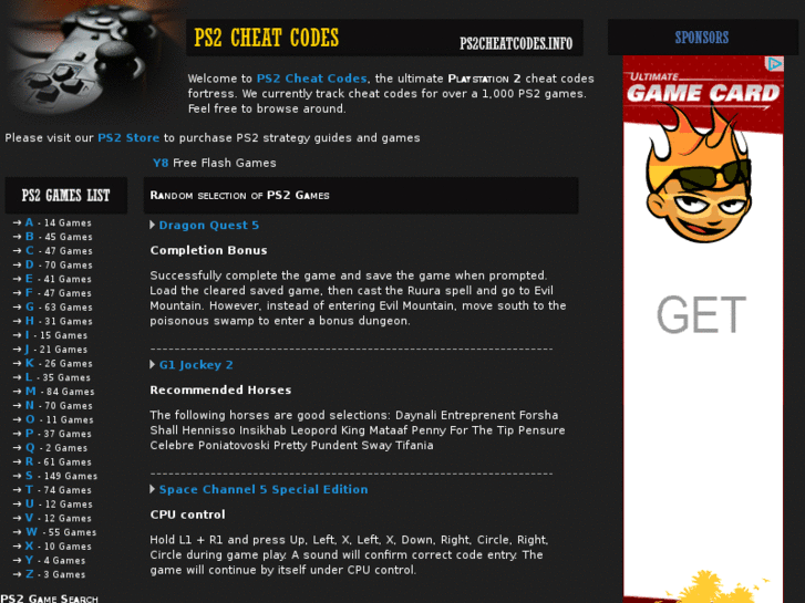 www.ps2cheatcodes.info