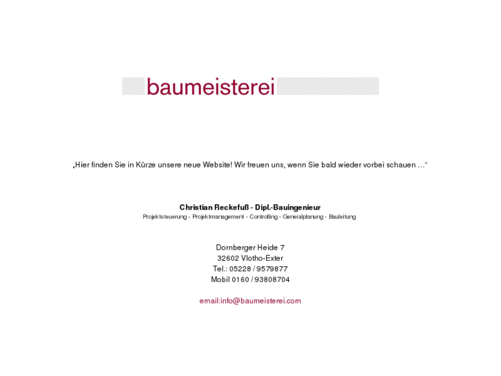 www.baumeisterei.com