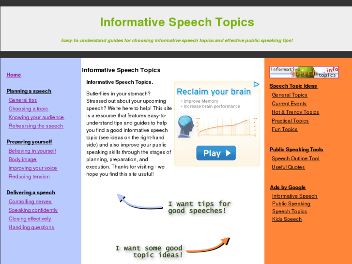 www.informativespeechtopics.info