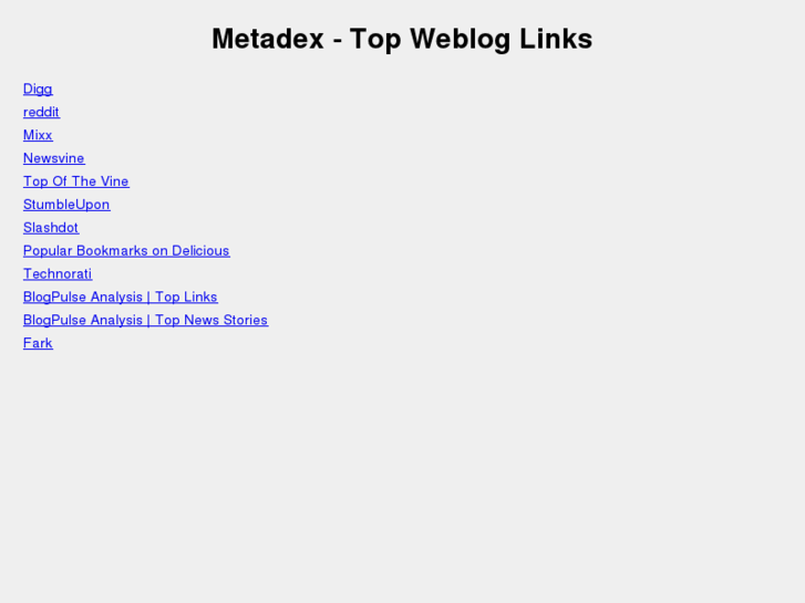 www.metadex.org