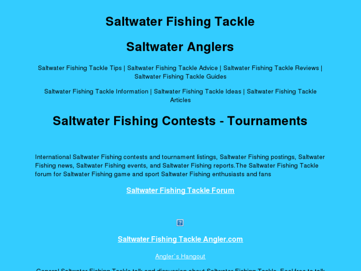 www.saltwater-tackle.com