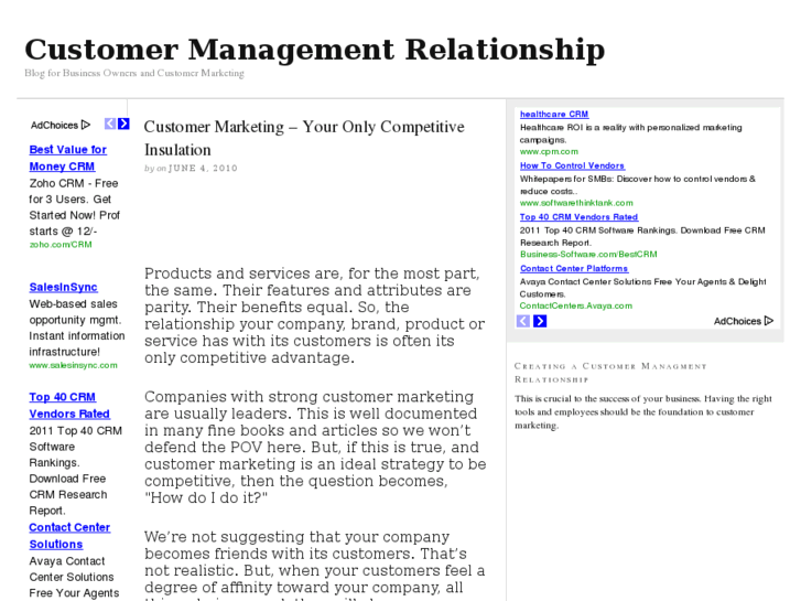 www.customermanagementrelationship.net