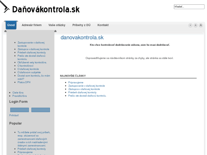 www.danovakontrola.sk