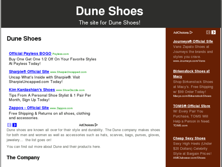 www.duneshoeshome.com