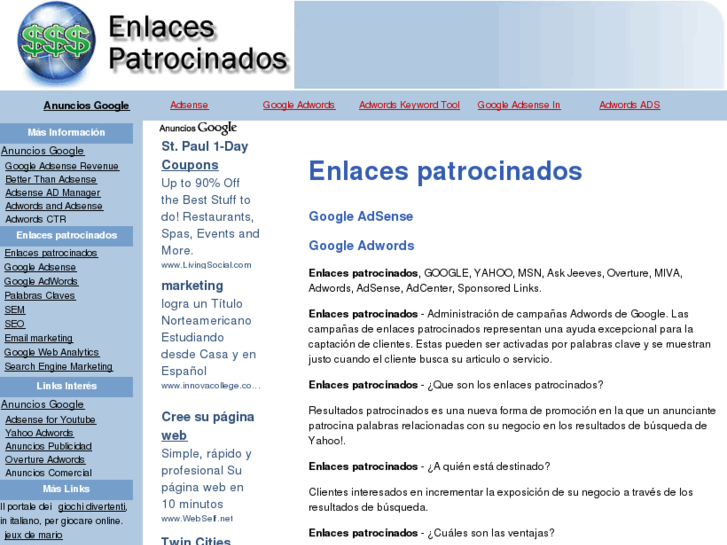 www.enlacespatrocinados.net