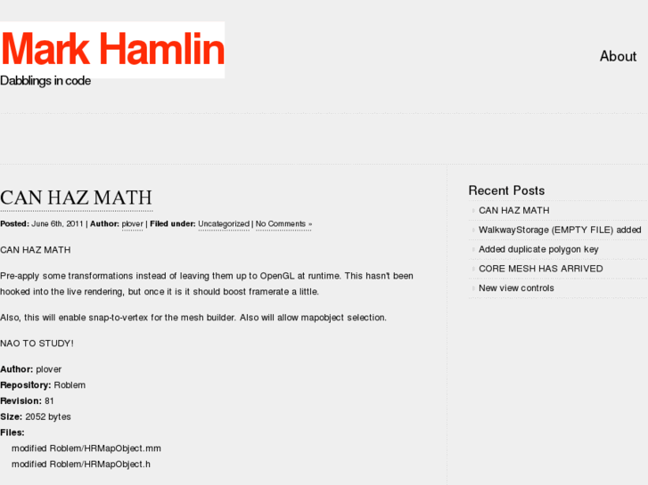 www.markhamlin.net