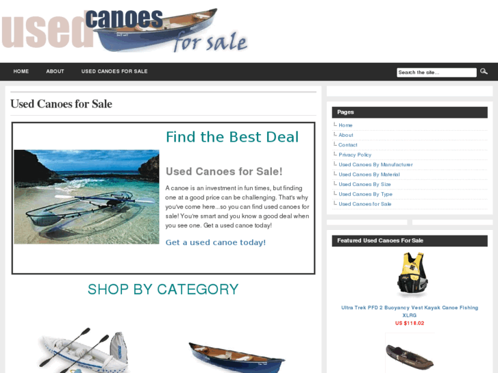 www.usedcanoesforsale.net