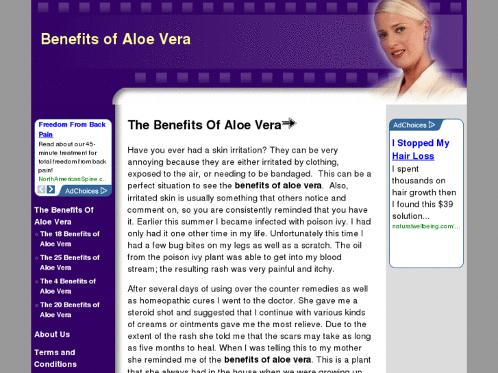 www.benefitsofaloevera.org