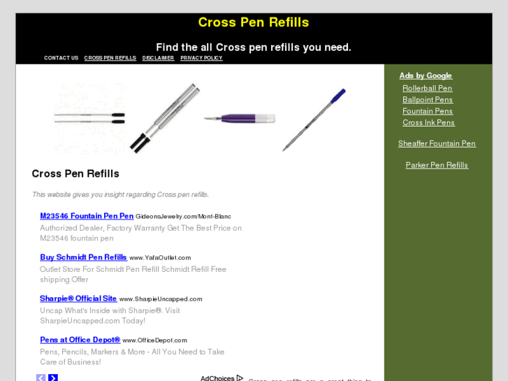 www.crosspenrefills.com