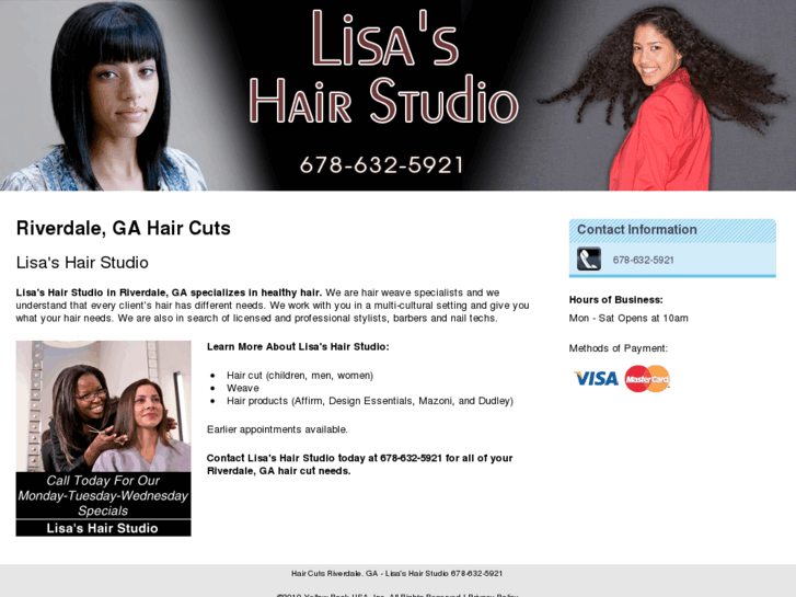 www.lisasbeautyandbarber.com