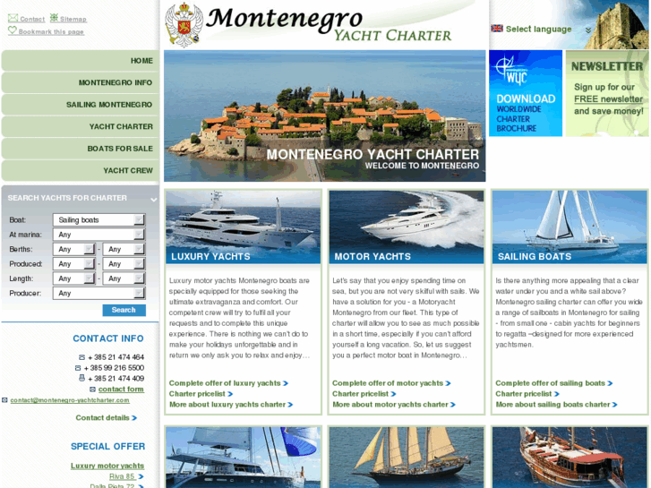 www.montenegro-yachtcharter.com