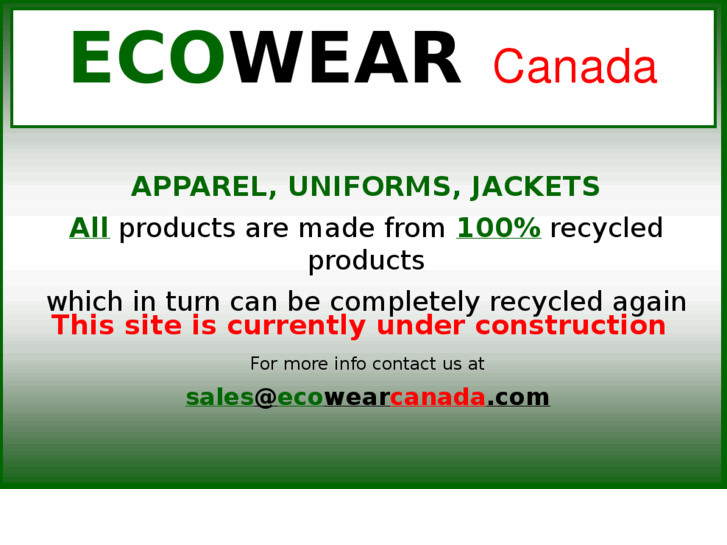 www.ecowearcanada.com