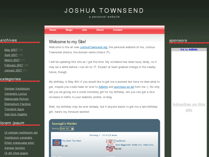 www.joshuatownsend.org