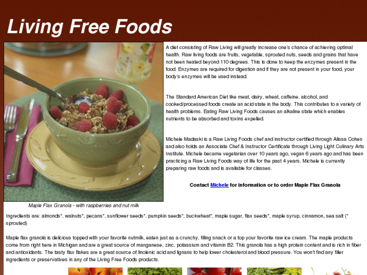 www.livingfreefoods.com