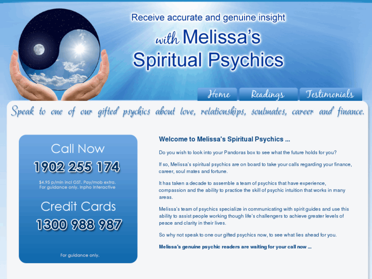 www.melissasspiritualpsychics.com