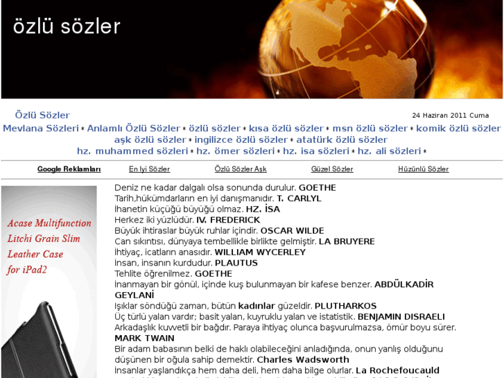 www.ozlusozler.net