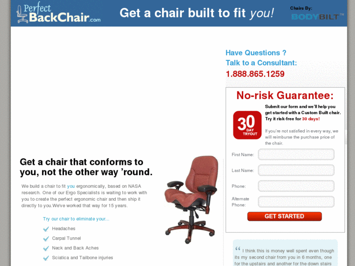 www.perfectbackchair.com