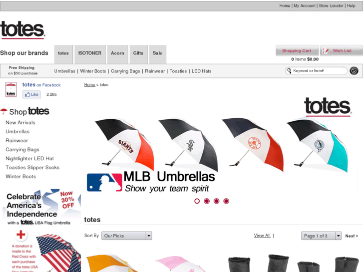 www.totes-umbrellas.com