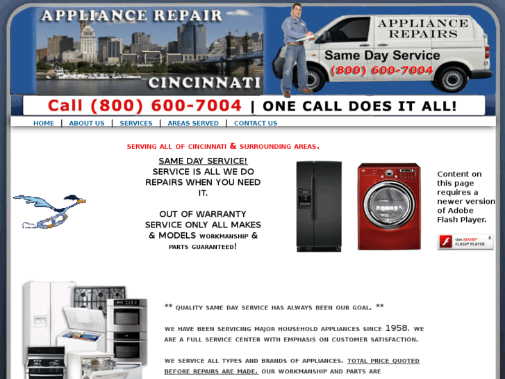 www.cincinnatiappliancerepair1.com