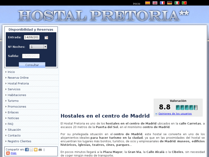 www.hostalpretoria.com