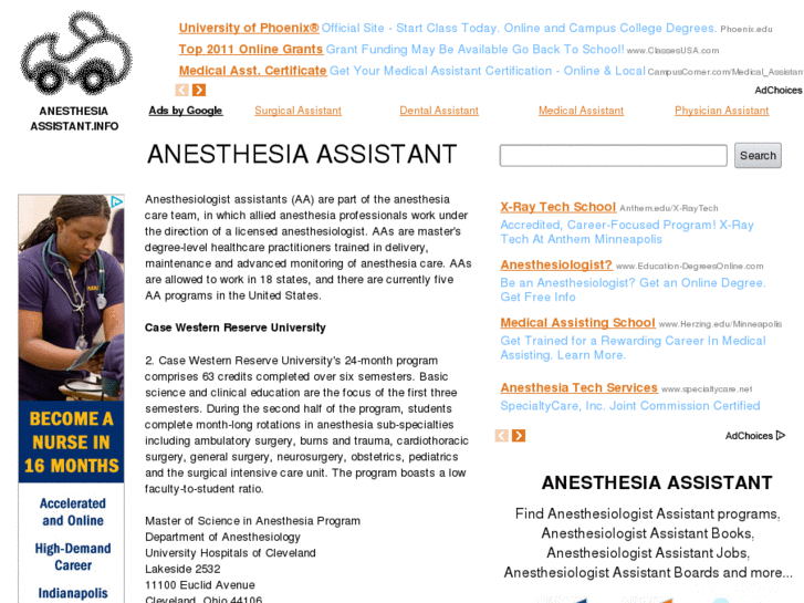 www.anesthesiaassistant.info
