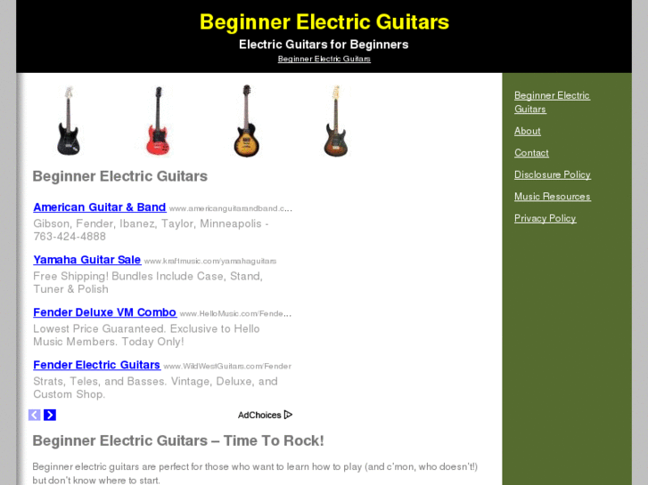 www.beginnerelectricguitars.net