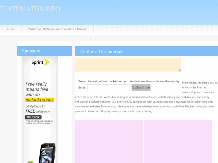 www.ihatemaths.info