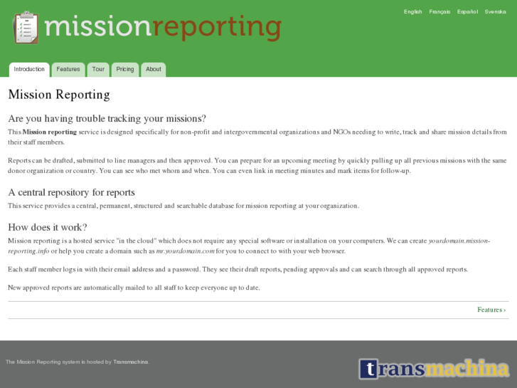 www.mission-reporting.info